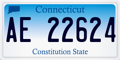 CT license plate AE22624