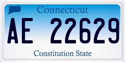CT license plate AE22629