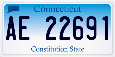 CT license plate AE22691