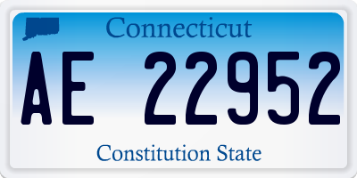 CT license plate AE22952