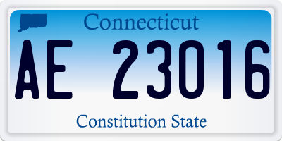 CT license plate AE23016