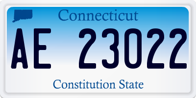CT license plate AE23022