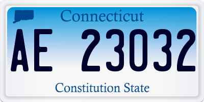 CT license plate AE23032