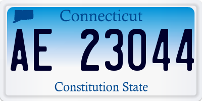 CT license plate AE23044