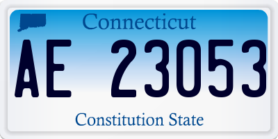 CT license plate AE23053