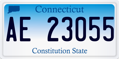 CT license plate AE23055