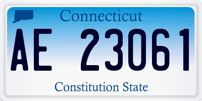 CT license plate AE23061