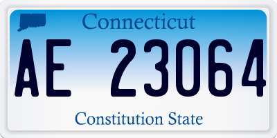 CT license plate AE23064