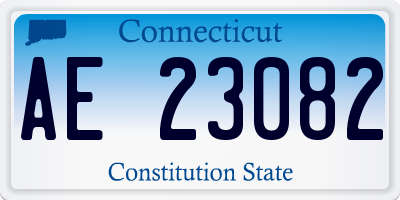 CT license plate AE23082