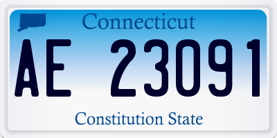CT license plate AE23091