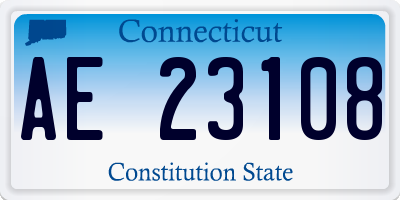 CT license plate AE23108