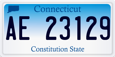 CT license plate AE23129