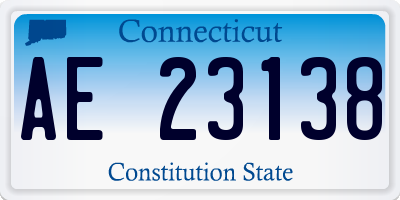 CT license plate AE23138
