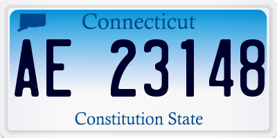 CT license plate AE23148