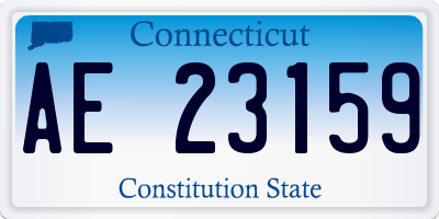 CT license plate AE23159