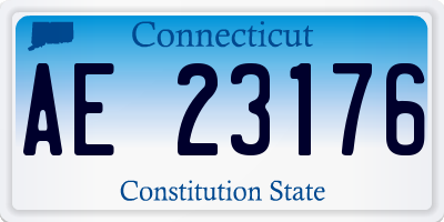 CT license plate AE23176