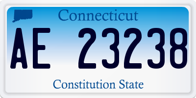 CT license plate AE23238