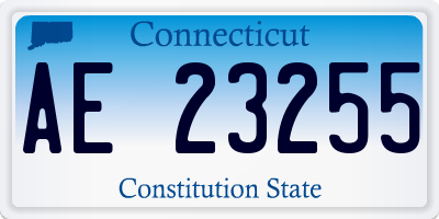 CT license plate AE23255