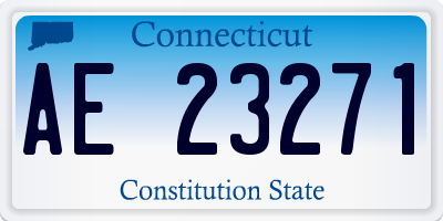 CT license plate AE23271