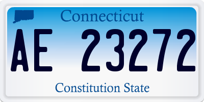 CT license plate AE23272