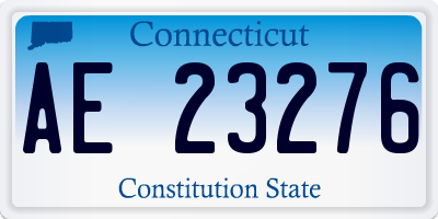 CT license plate AE23276