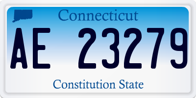 CT license plate AE23279
