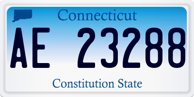 CT license plate AE23288