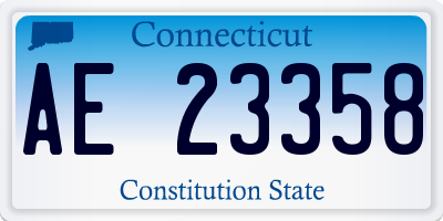 CT license plate AE23358