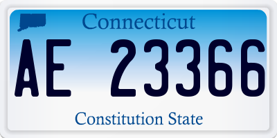 CT license plate AE23366