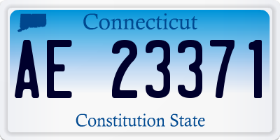 CT license plate AE23371