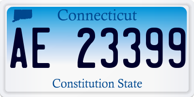 CT license plate AE23399