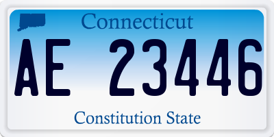 CT license plate AE23446