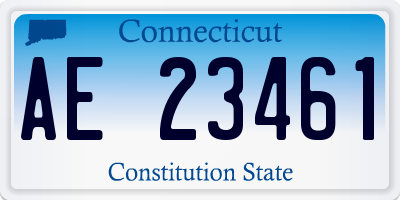 CT license plate AE23461