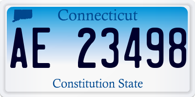 CT license plate AE23498