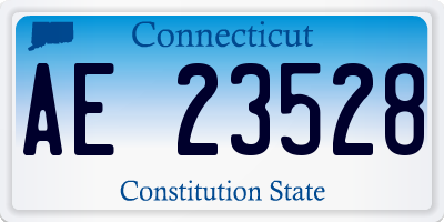 CT license plate AE23528