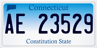 CT license plate AE23529