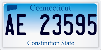 CT license plate AE23595