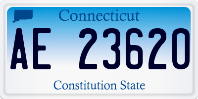 CT license plate AE23620