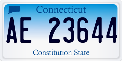 CT license plate AE23644