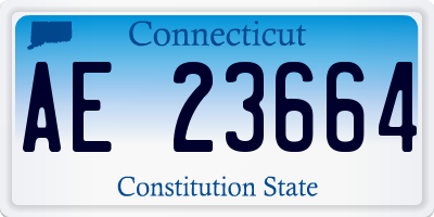 CT license plate AE23664