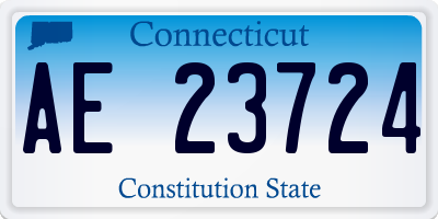 CT license plate AE23724