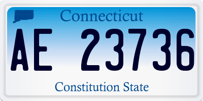 CT license plate AE23736