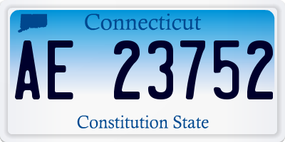 CT license plate AE23752
