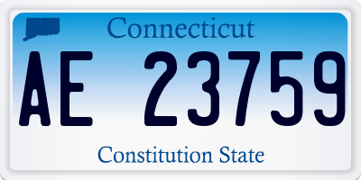 CT license plate AE23759