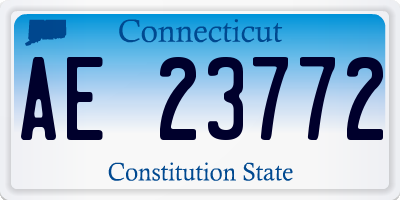 CT license plate AE23772