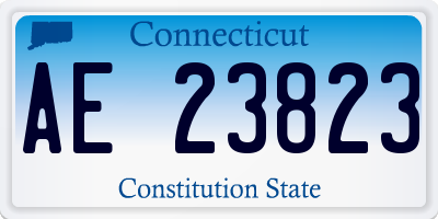 CT license plate AE23823