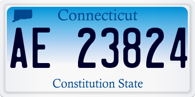 CT license plate AE23824