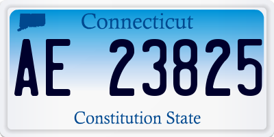 CT license plate AE23825