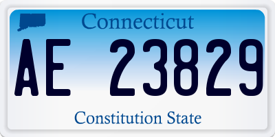 CT license plate AE23829