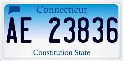 CT license plate AE23836